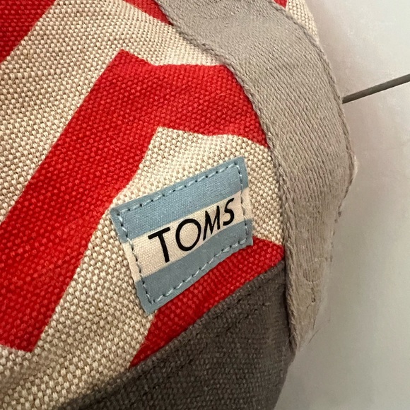Toms reef chevron canvas drawstring backpack, - Picture 3 of 7